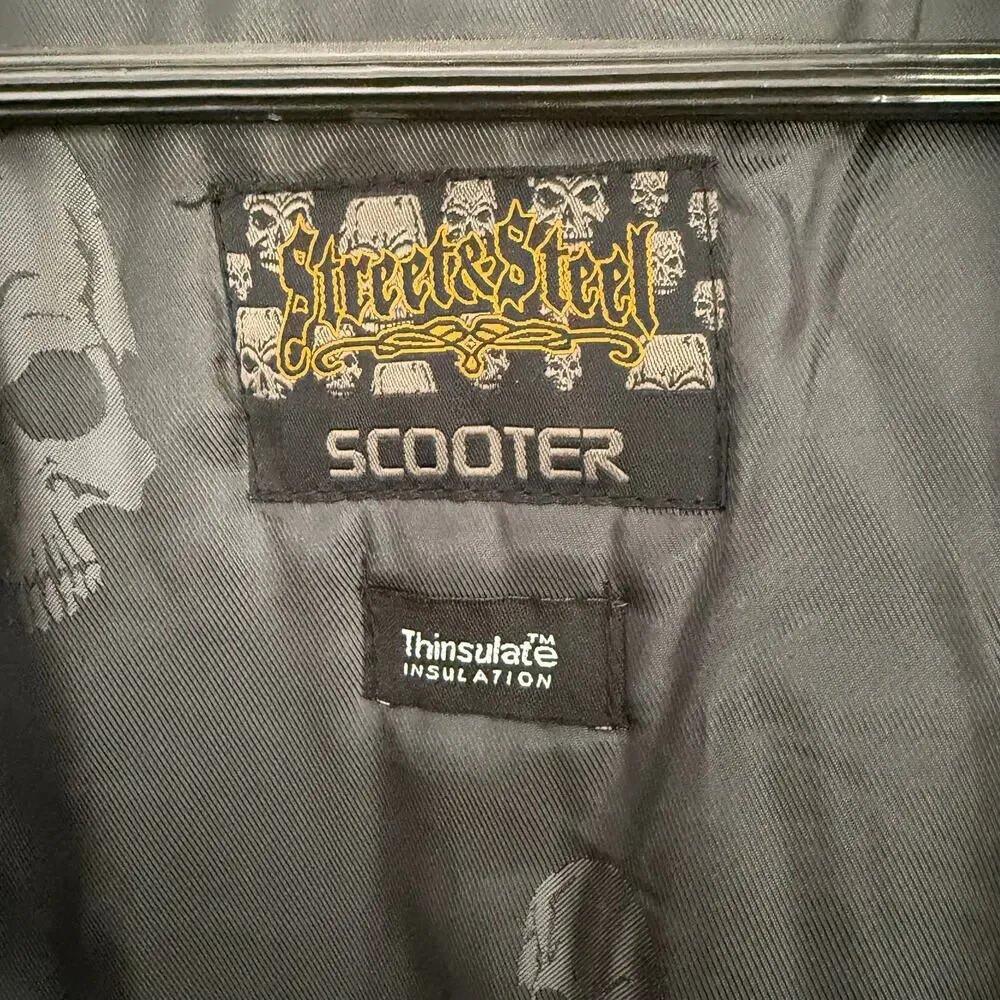 Street & Steel Scooter Leather Jacket - Size Large - Picture 4 of 15